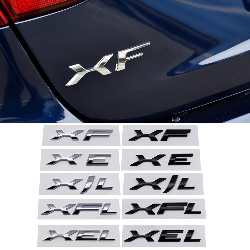 ABS For Jaguar XEL XFL XJL XE XF XJ XK8 XK XKR XFR FTYPESVR XType Car Emblem Sticker Badge Trunk Decal Exterior Decoration