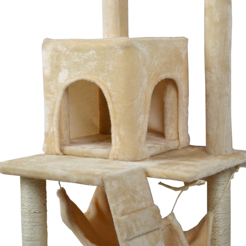 Cat Climbing House Top Selling Products Modern Cat Furniture With Hanging Toy Funny Pet Toy Cat Tree