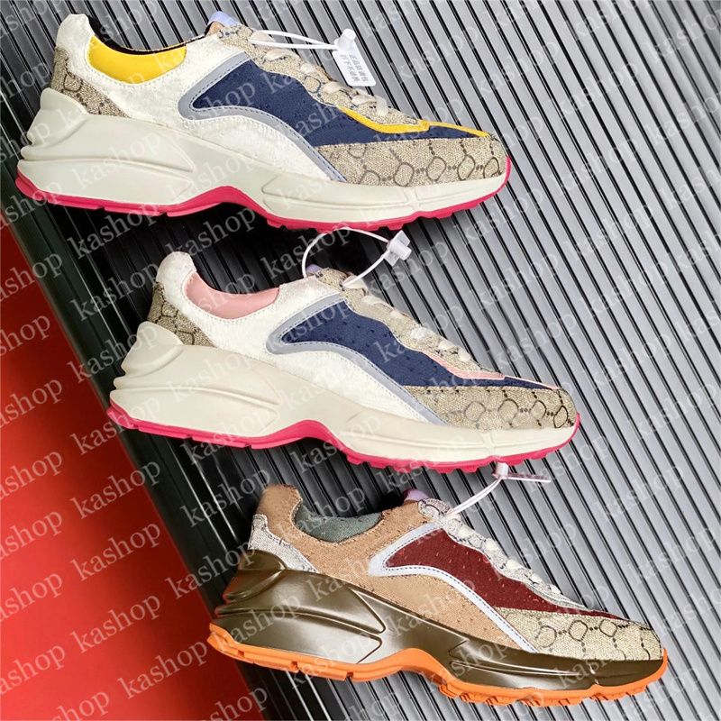 Designer Sneakers shoes Multicolor Sneakers Beige Men Trainers Vintage Chaussures Ladies casual leather Shoes Sneaker shoes size 35-47