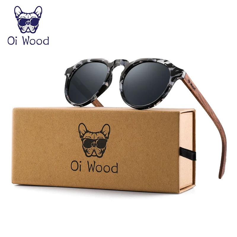 Wood Sunglasses Men s Oi Women Sun Glasses Walnut Round Eyeglasses Red LensTortoise Shell Frames