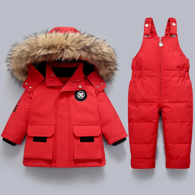 Children Clothing Set Baby Winter Warm Down Jackets parka Boys Thick Jumpsuit Infant overcoat toddler Girl Clothes Kids Snowsuit 241111