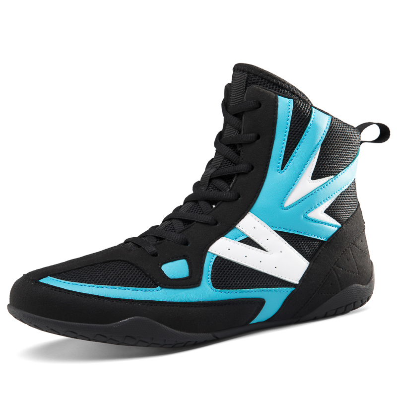 Men Women Professional Boxing Fighting Weightlifting Shoes Light Weight High Top Wrestling Training Boots Plus Size