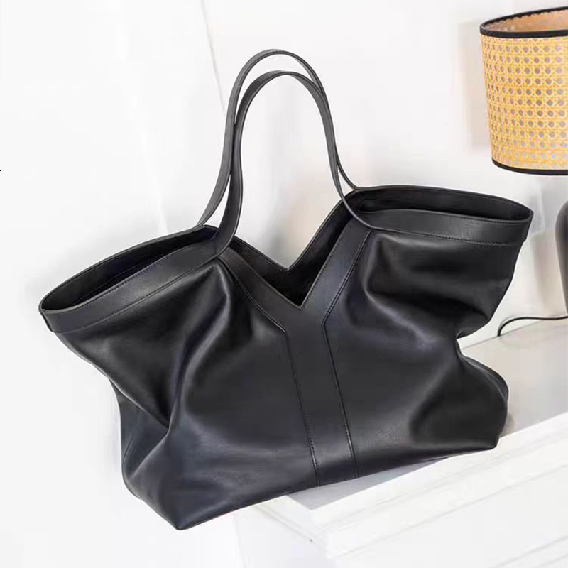 Oversized Leather Shoulder Female New Hand Underarm Bag Large Capacity Commuter Ladies Handbag Autumn Winter Tote Bags Patent Leather