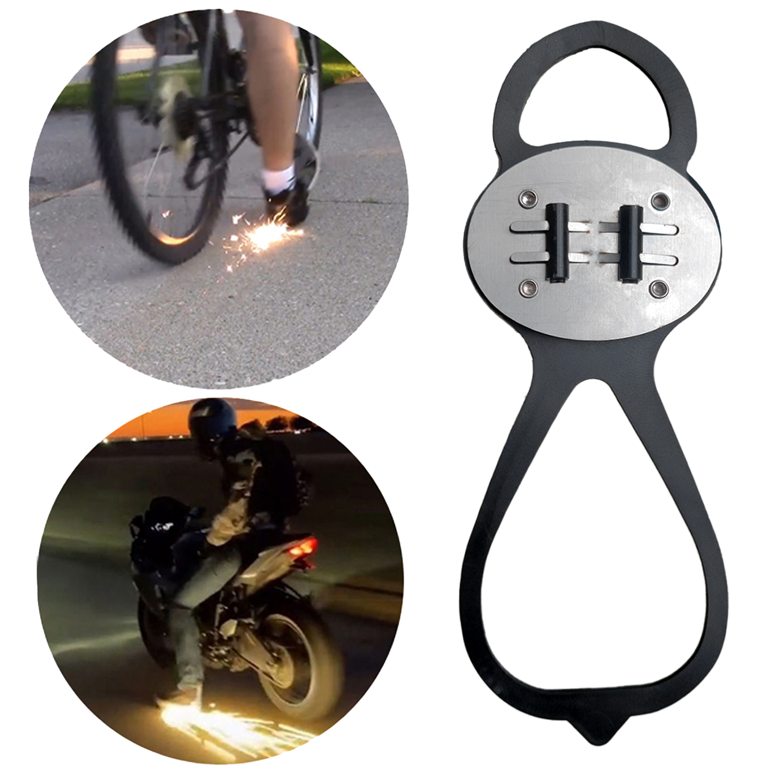 ZK Upgraded 1/2PCS Spark Shoes Motorcycle Bike Motorcycle Skateboard Sole Special Effects Flame Shoes Motorcycle Accessorise