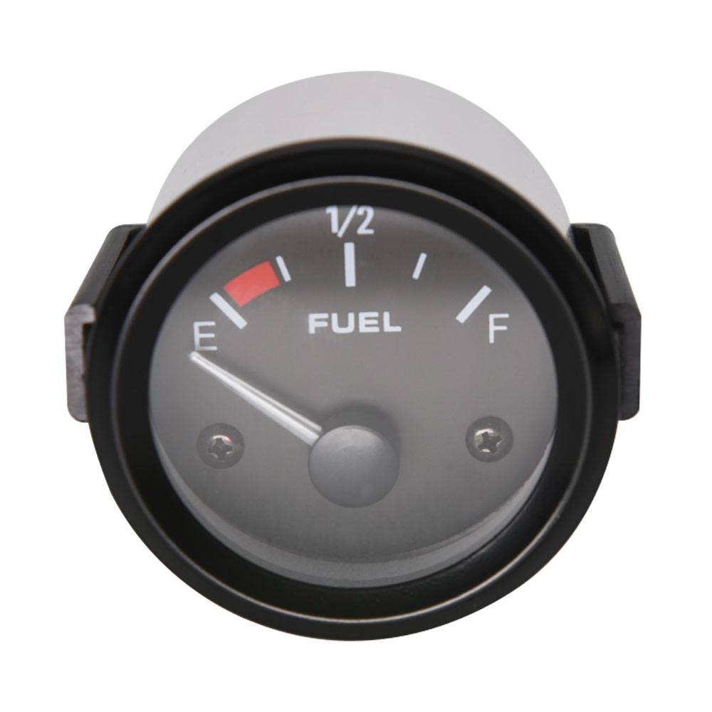 AD 52mm 12V DC Mechanical Car Fuel Level Gauge Oil FG /Car Meter White LED Light Black Rim Automotive Gauges