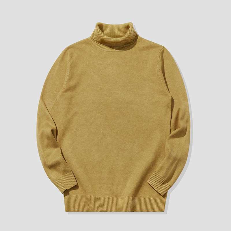 HIQOR 0 Color Mens Turtle Neck Sweater Mens Knitted Pulling Rolleneck Knitted Warm Mens Jumper Ultra Thin Casual Sweater W2411111