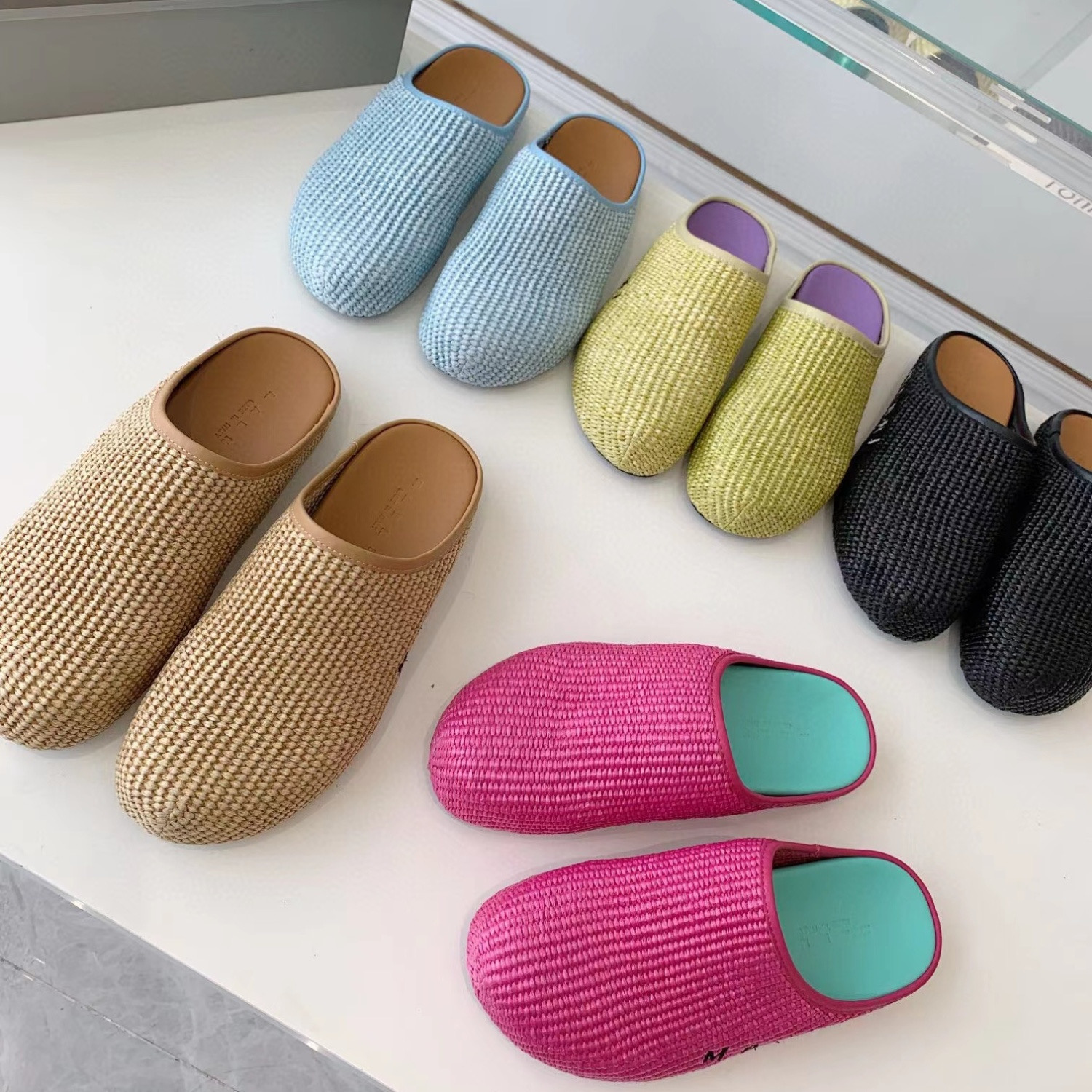 Femmes hommes sandal fussbett diaporama flip flop crochet luxury tizz slipper designer d'été slide plage chaussure plage plate espadrille sandale