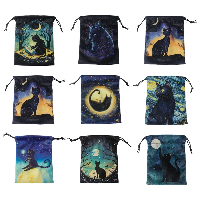 Game Jewelry Cards Dices Board Bag Gifts Packaging Tarot Storage Bag smile