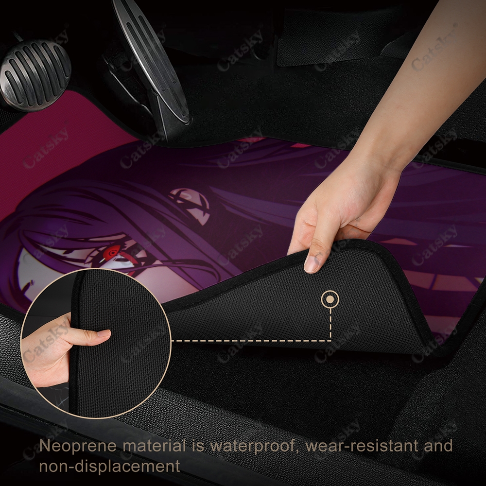 Rize Kamishiro tokyo ghoul Car Floor Mats Carpet Non-Slip Rubber Mats 4-Pack for Car Accessories SUV Truck Floor Mats