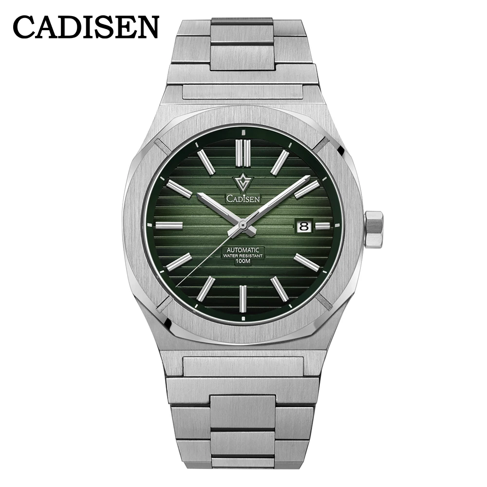 NH35A Movt Automatic Men Watch Sapphire Crystal 100M Diving Watch Sapphire C3 Luminous Top Brand Cadisen 42mm 2023 New Clock