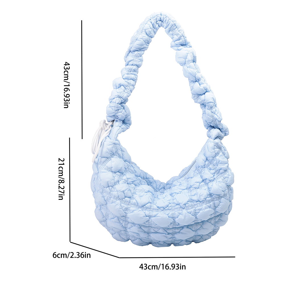 Quilted Padded Crossbody Bag for Women Pleated Bubbles Cloud Shoulder Bags Large Tote Bucket Designer Hobos Bag Shopping Handbag