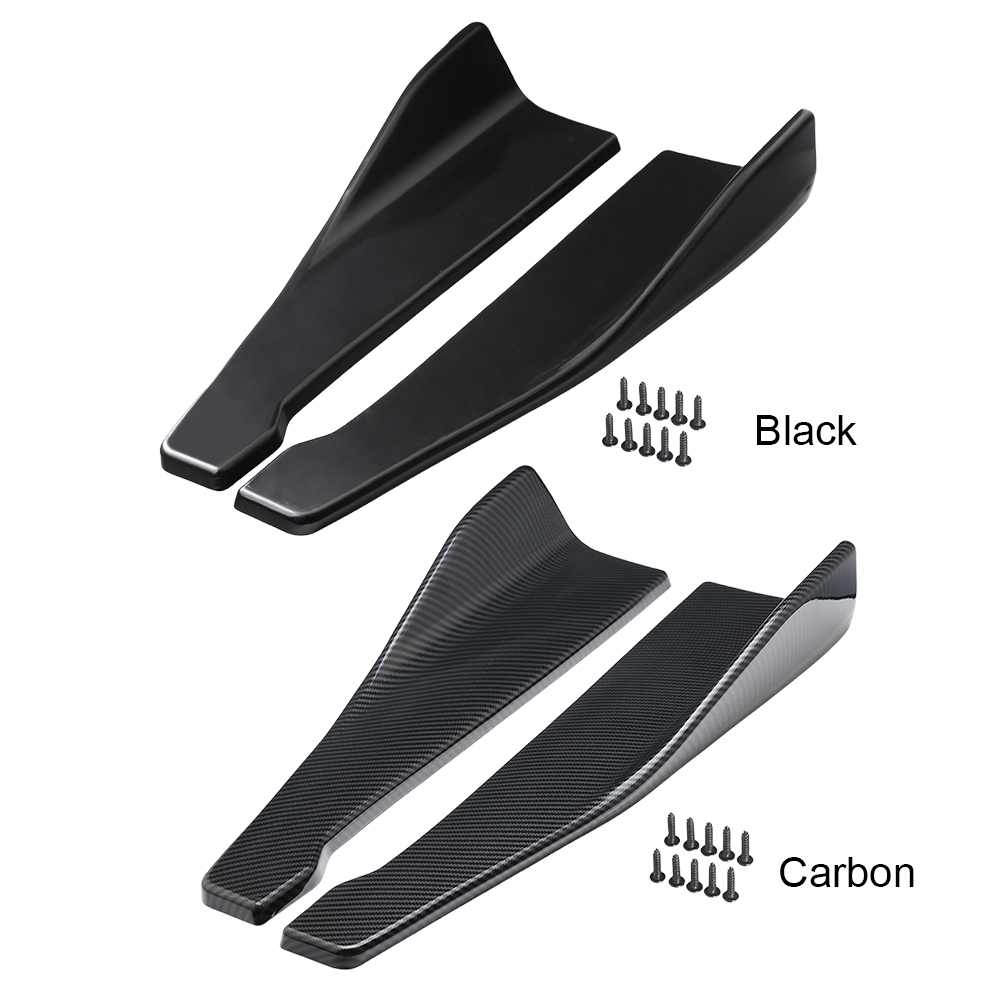 Universal Car Side Skirt Spoiler 48CM Length Splitter Rear Bumper Diffuser Canard Protector Exterior Decoration