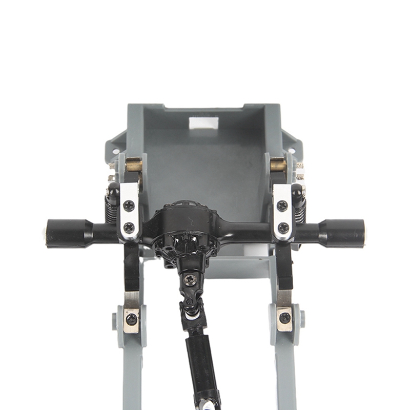 4X For WPL D12 RC Car Metal Rear Shock Absorber Damper With Mount Fixed Seat Upgrades Parts Accessories,1-Drop Ship