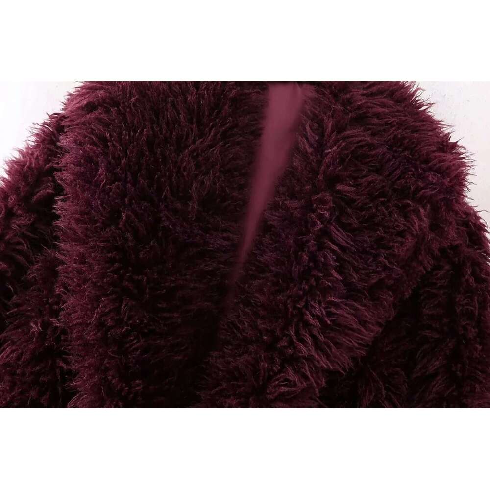 shanshi fur coat women Wind Winter Season New Personalized Collar Imitation Fur Coat