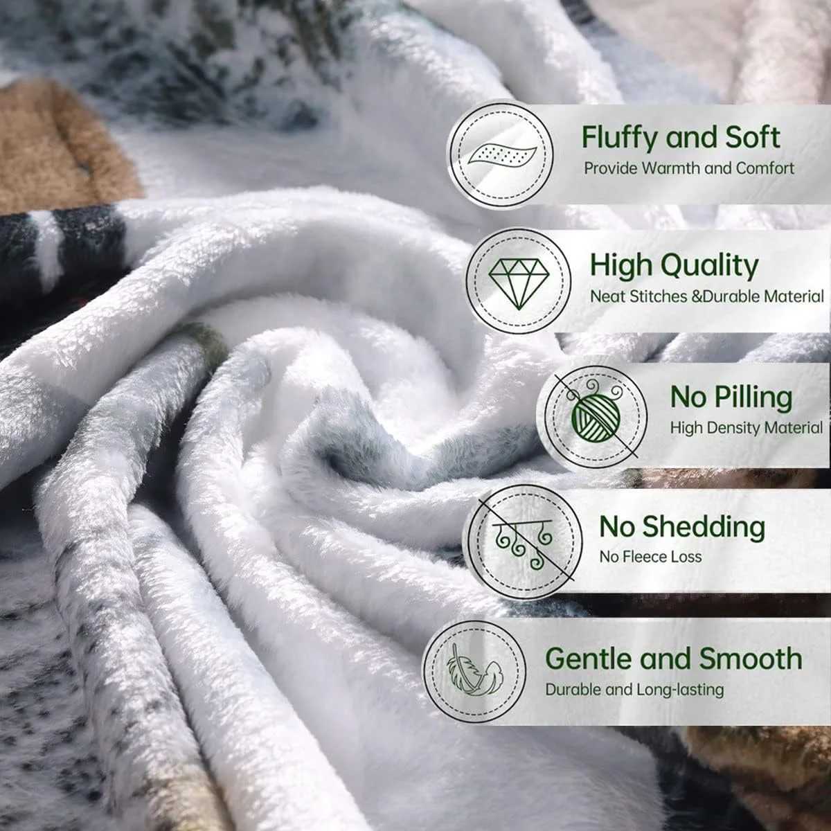 Blankets for Decorative Sofa Blanket Throw SESAME Fashion STREET Interior for Home Fluffy Soft Blankets King Size Luxury BeddingXJ241210