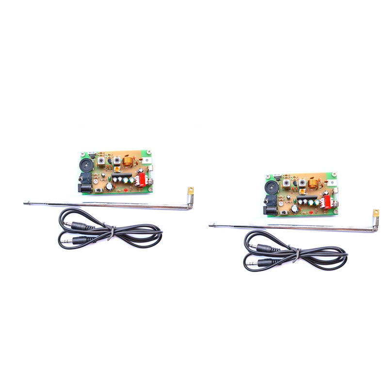 1 Piece Shortwave AM Radio Transmitter Board 21MHZ Crystal W Antenna Kit Campus Broadcast SW Ham Radio Amplifier (B) 19db9