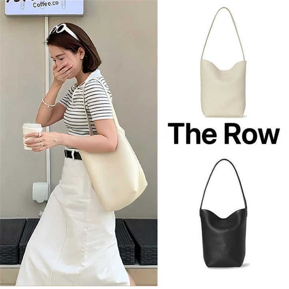 Sell Row The-Row Large Capacity Bucket Bags Commuting Mommy Bag One Shoulder Tote Bag Minimalist Designer Bag 231215