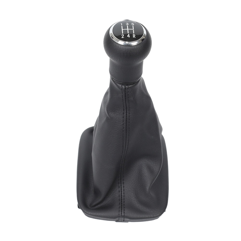 5/6 Speed Black / Gray Leather Car Gear Shift Knob Lever Gaiter Boot Cover Collar For Audi A6 C5 A4 B5 A8 D2 1998 1999 2000 2001 ea7ca