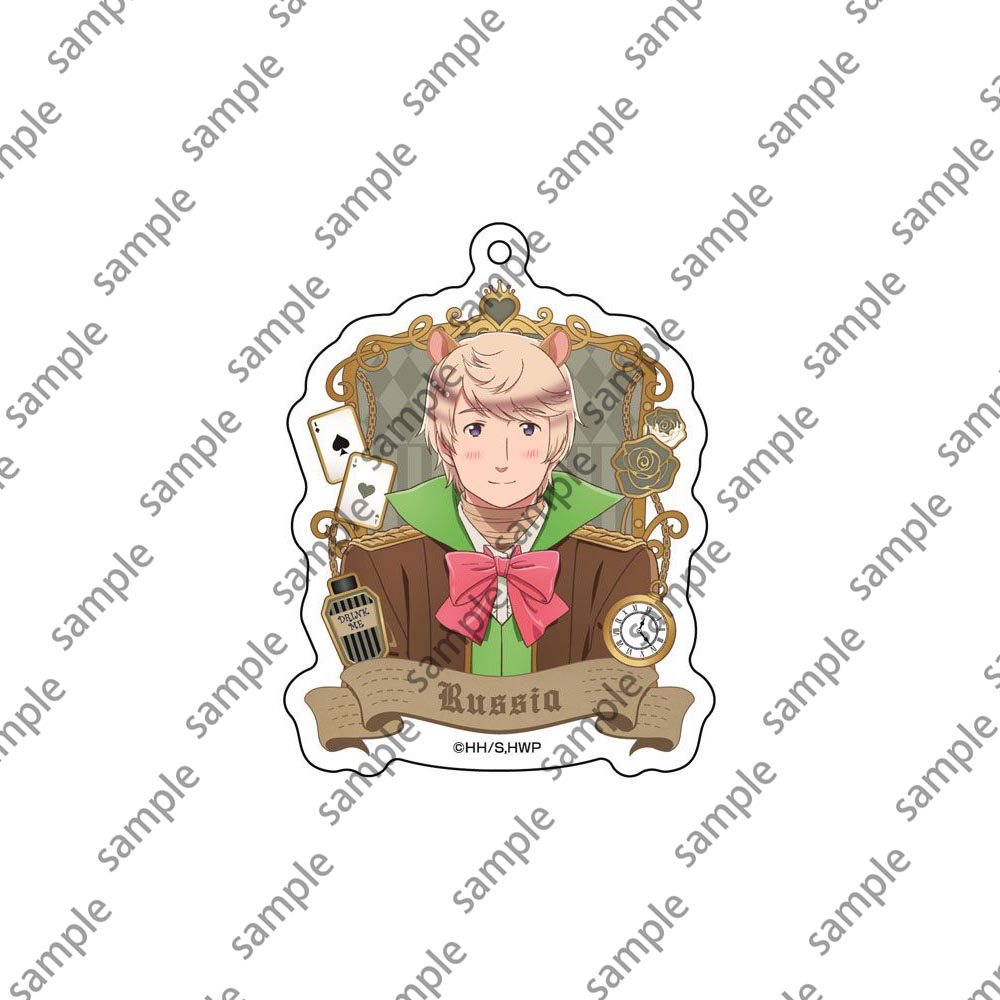 Japanese Anime Axis Powers Keychain Cosplay Figure Hetalia APH Acrylic Keyring Pandent Double Side Key Holder for Packbag Decor 4a716