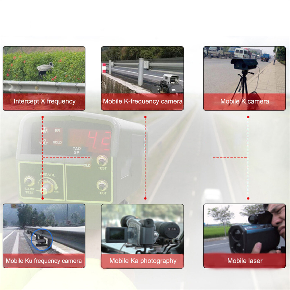 New 16-Band Cobra M8 Vehicle-mounted Anti 180 Degree LCD Display Digital Auto Electronics Dog Laser Radar Detector