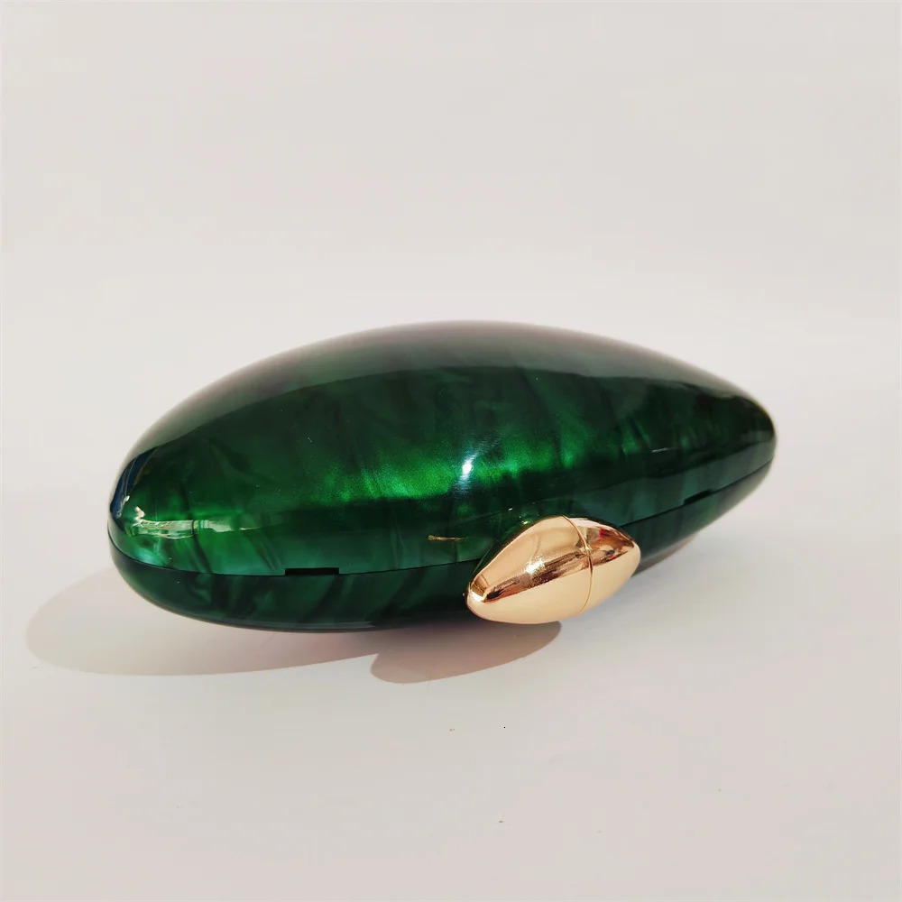 Mini Marble Green Pearl Acrylic Women Shell Box Clutches Gift Pro Small Evening Minaudiere Bags Wedding Bridal Handbags Party 241112