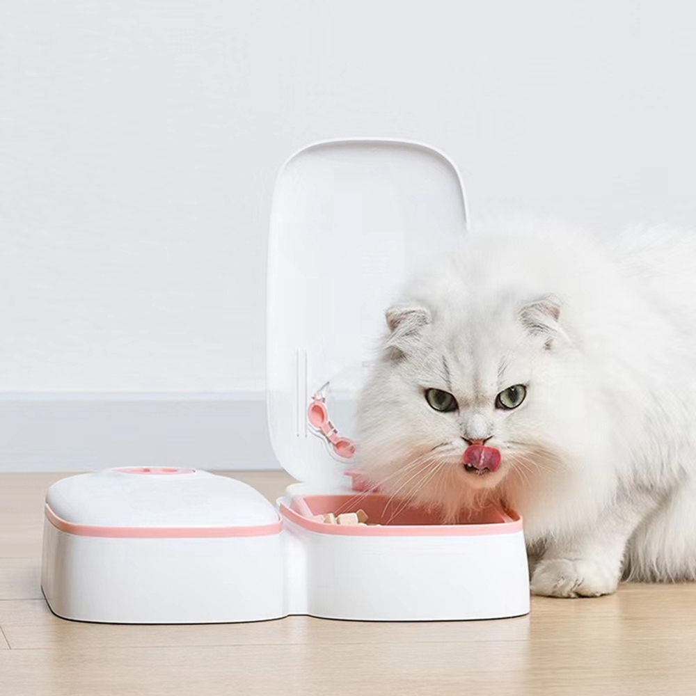 free shipping Automatic Pet Feeder Dogs Cats Wet and Dry Food Box Battery Operated Timed Feeders Washable for Home Outdoor Puppy Kitten