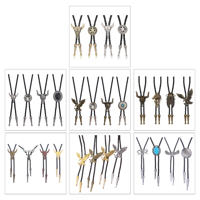 Adjustable Bolo Tie Popular Western Cowboy Teens Men Necklaces Dance Necktie Drop Shipping 5b2d0 5 96832