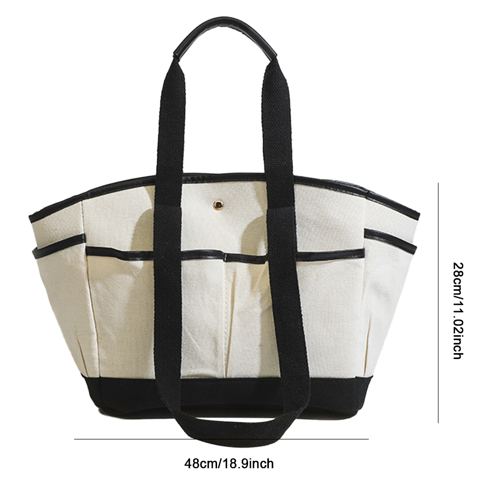 Women Top-handle Bags Contrast Color Ladies Tote Handbag Fashion Casual Large Capacity Leisure Multifunctional Storage Mommy Bag