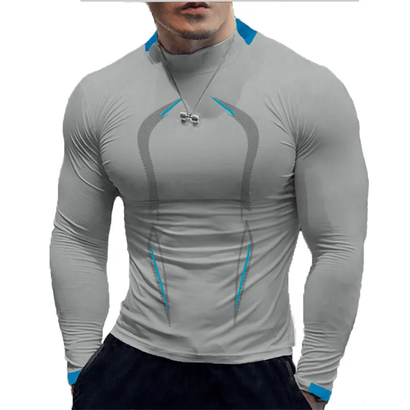 Oversize Men Long Sleeve t Shirt Compression Gym Tshirts Man Quick Dry Sport Running Shirt Training Fitness Top Gym Clothing 8XL 241112