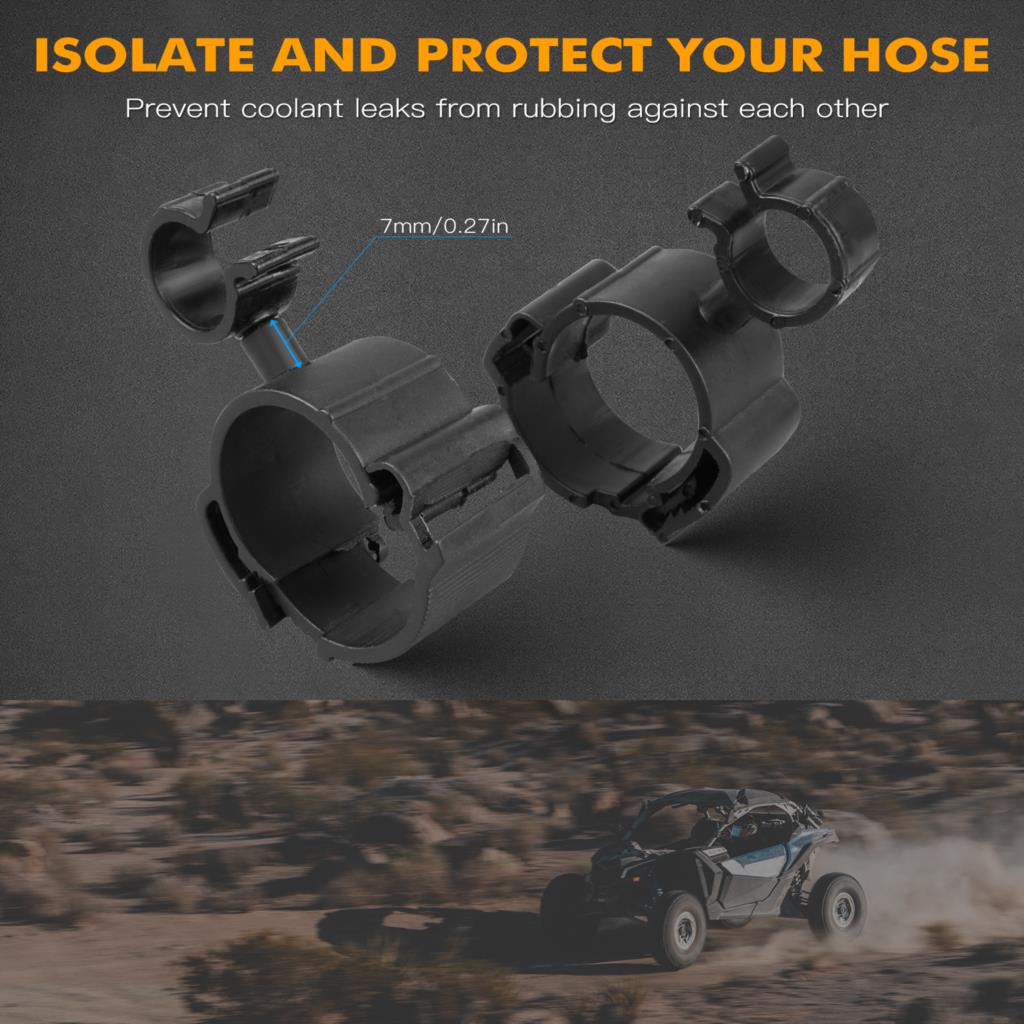 Coolant Hose Clamp Kit Can-Am Maverick For X3 4PCS 4X4 Max R RR 900 HO 2018 2017-2023 2022 2021 UTV Accessories Nylon
