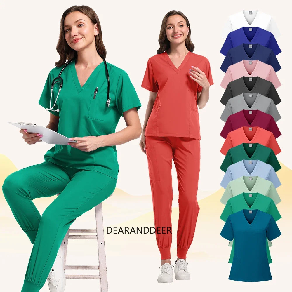 Doctors clinical uniform for women dental clinic jogger pants gown pet hospital set spa workwear nurse accessories 241112