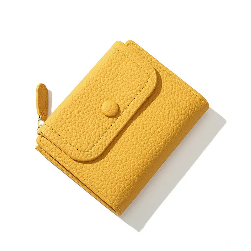 Small Pu Leather Women Wallet Mini Lady Coin Purse Pocket Yellow Female Wallet Girl Purse Brand Designer Women Purse