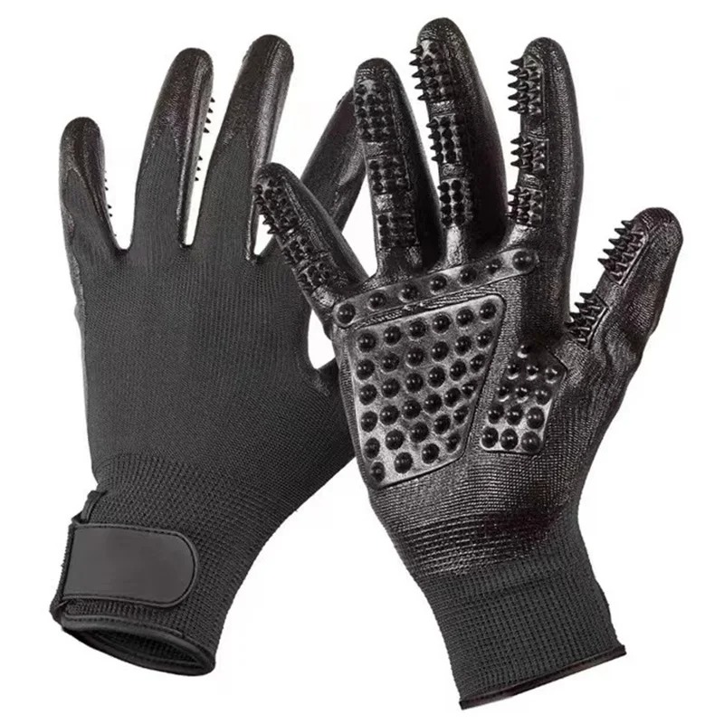 Silicone Pet Grooming Glove: Gentle Brush For Bathing, Massage, And Deshedding