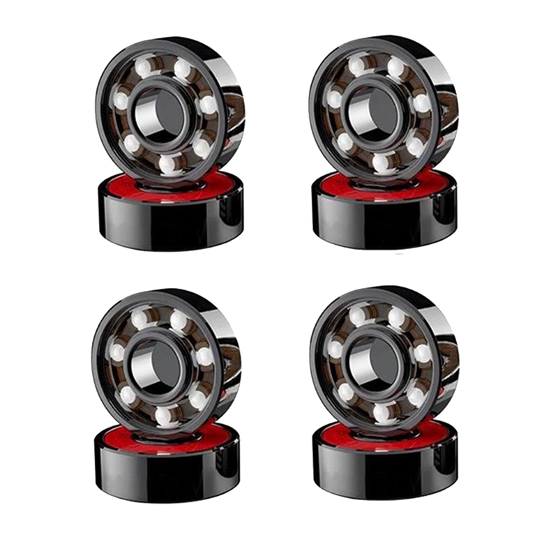 8Pcs Ceramic Bearings High Speed Wear Resistant For Skate Skateboard Wheel Roller Skate Bearings Durable