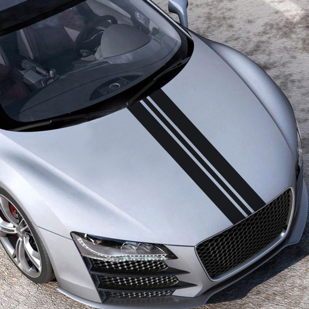 Car-Styling Decal Sports Style Sticker Vinyl Material Hood Stickers Reflective Effect Car Head Decor Exterior Accessories