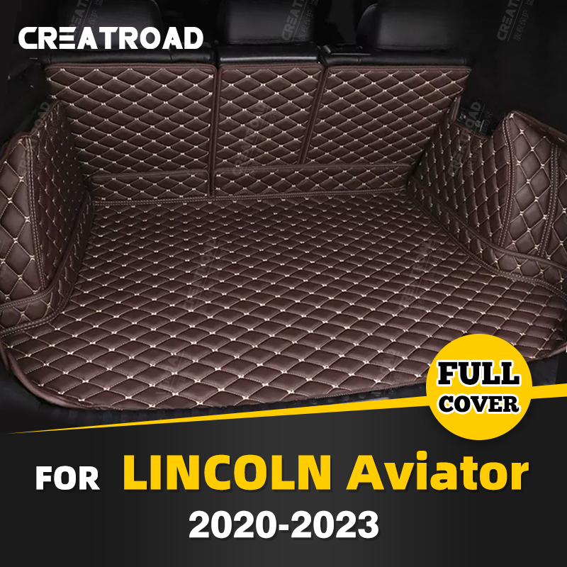 Full Coverage Trunk Mat For Lincoln Aviator 6-Seat 2020 2021 2022 2023 Car Cover Pad Cargo Liner Interior Protector Accessories f7dee