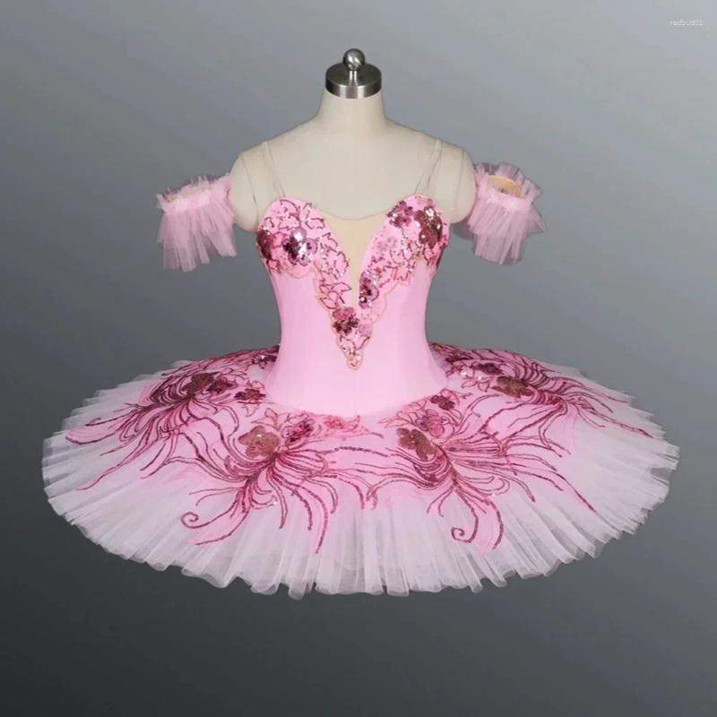 Stage Wear Royal Blue Professional Ballet Tutu Competiton Skirt Women Pink Classical Costume Dress For