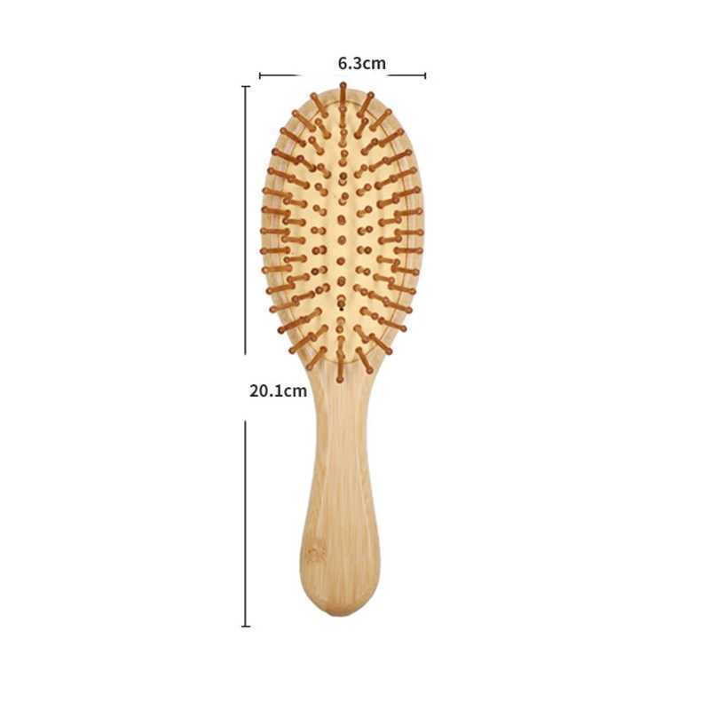 Combs bamboo air cushion massage comb smooth hair without tangling practical comb high elasticity head massage bag air massage comb W241112