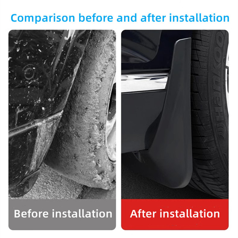 For Peugeot 2008 Mud Flaps 2020-2021 Mudguards Wheel Front Rear Splash Fender Invisible Car Accessories 4pcs