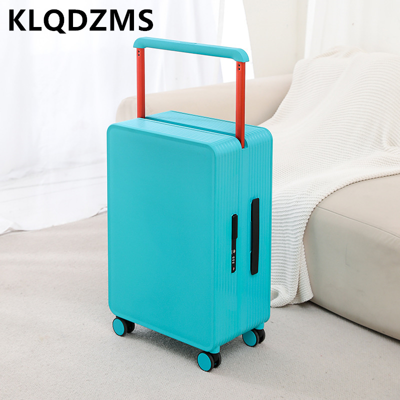 KLQDZMS High Quality Lage 24 Sturdy Trolley Case 20 Inch Unisex Boarding Box PC Travel Bag with Wheels Rolg Suitc 6399 4