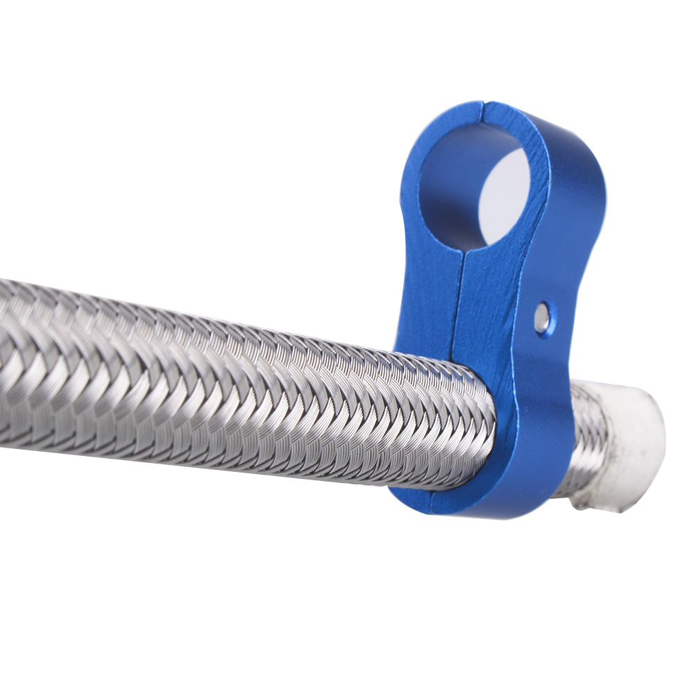 1Pcs Universal AN4 AN6 AN8 AN10 AN12 Billet Oil Fuel Water Hose Tube Seprator Divider Clamp Aluminum Line Separator