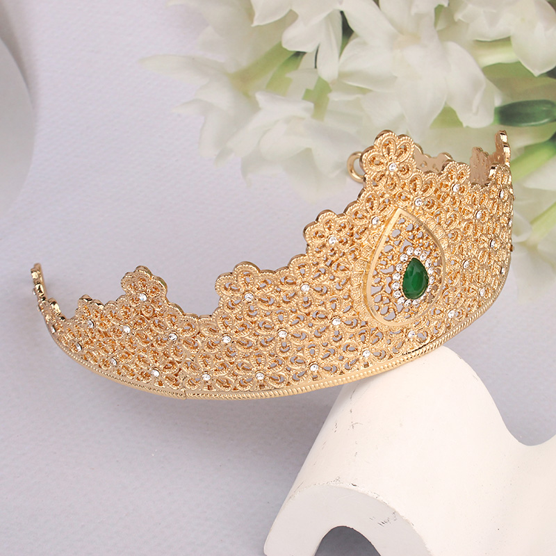 Women Jewelry Set Algeria Wedding Bridal Tiara Party Favor Crystal Brooch Women Earrings Designer Jewelry Sets Quality 750dc