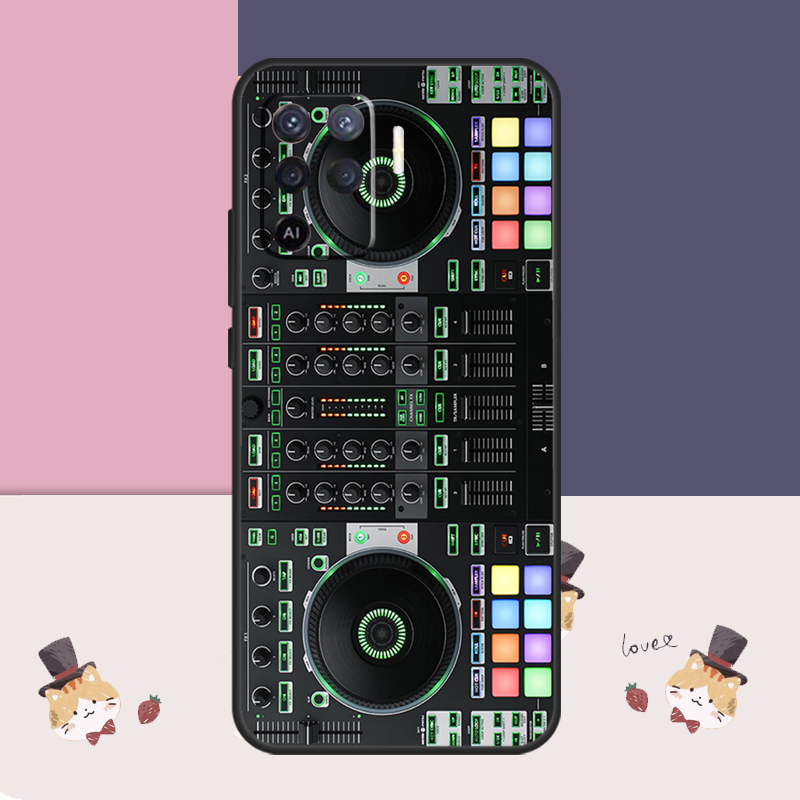 Electronic Music DJ Controller Mixer Case For OPPO A57S A54S A53S A96 A76 A5 A9 A15 A16 A17 A18 A78 A98 A54 A74 A94 A52 A72 A77