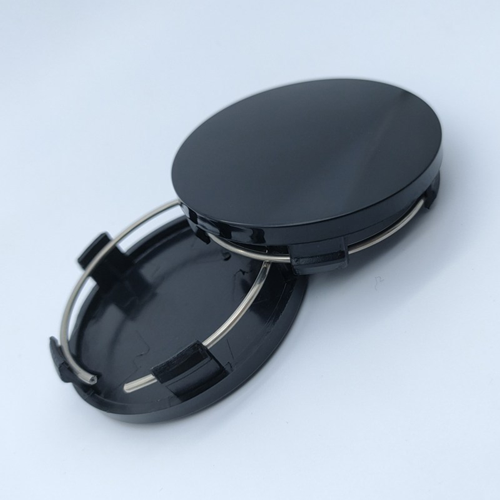 4Pcs/Set 60mm Car Wheel Center Hub Cap Black Silver Universal ABS Vehicle Tyre Tire Rim Cover Protector Decorations
