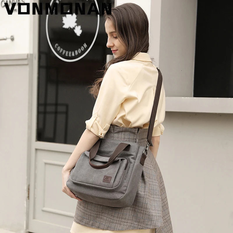 Womens Messenger Bag Womens Shoulder Bag Canvas Handbag Wallet Large Capacity Fashion Womens Handbag Shopping Bag 241111