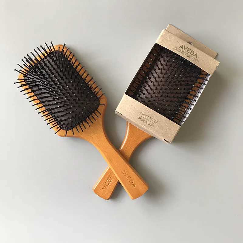 Used for Aveda massage combs airbags anti-static hair pads wooden hair brushes wet curls hairbrushes hairstyles W241112
