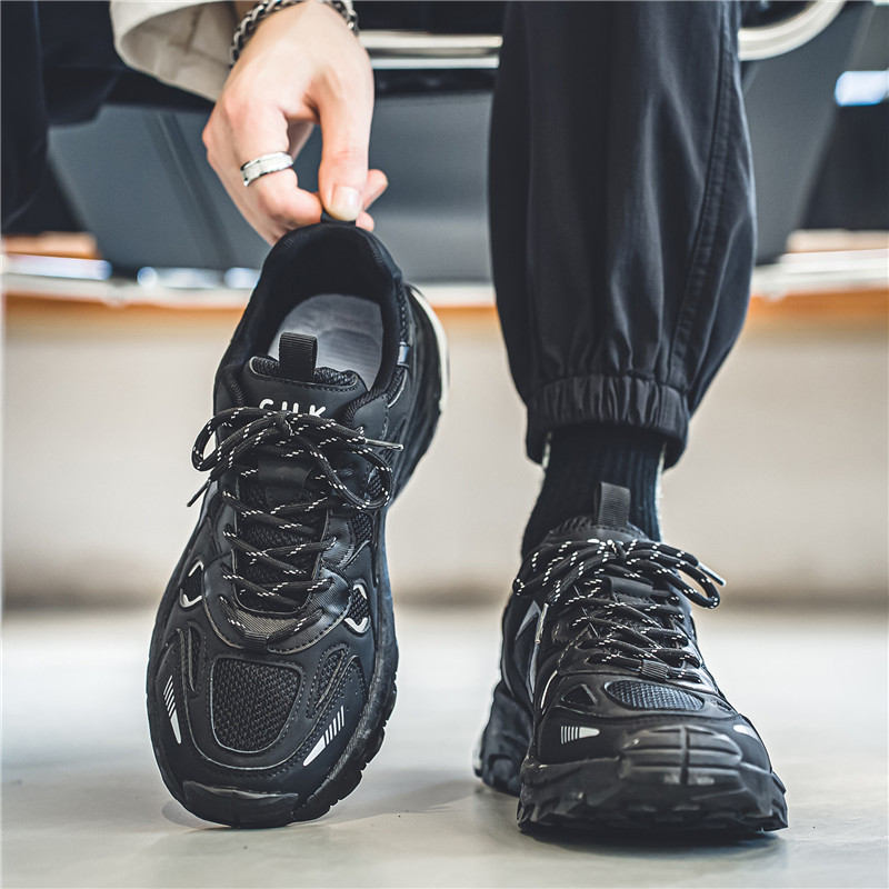 2024 Men's Mesh Breathable Running Sneakers Anti-slip, Versatile Sports Shoes | Black/Grey/Beige