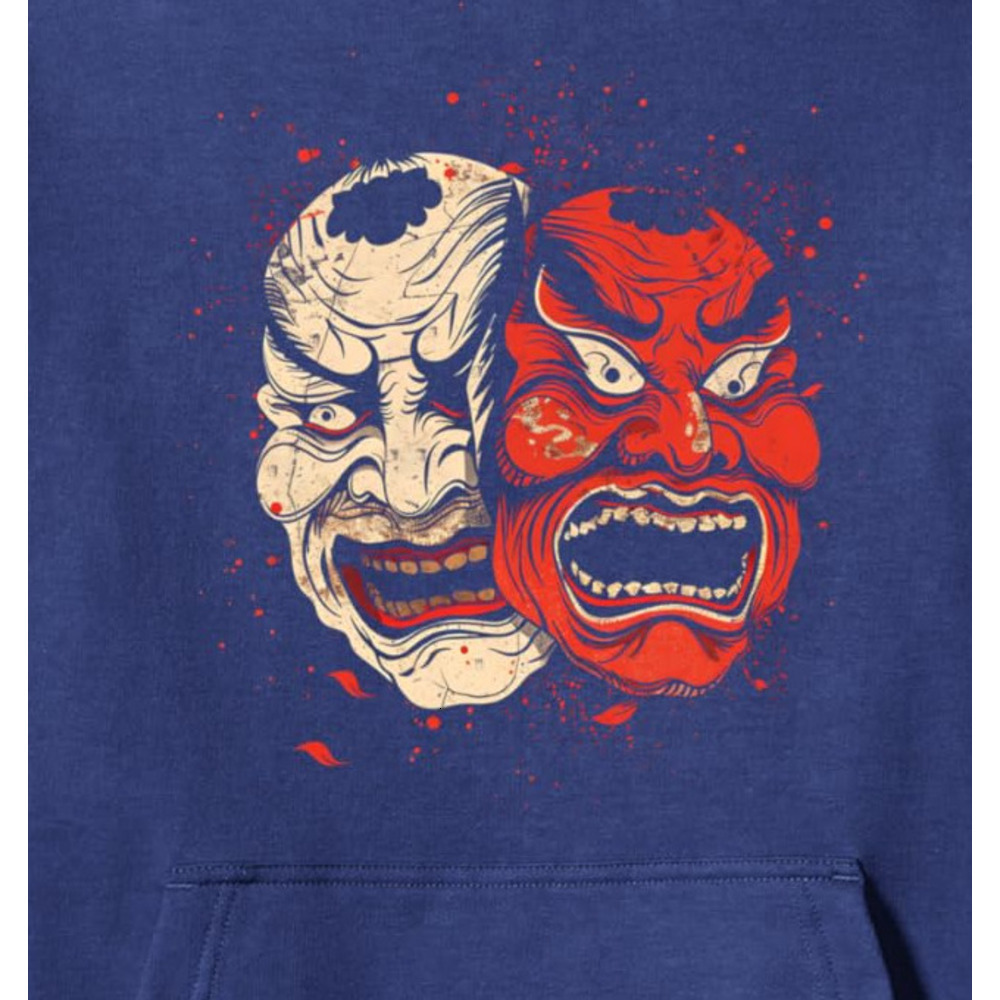 Hoodie for Mens Womens Japanese Kabuki Theater Drama Masks Japan Cool Japanophile Pullover Hoodie Graphic Hoodies sweatshirt