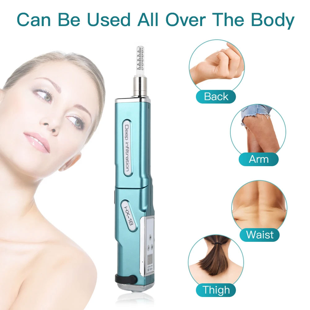 2in1 Auto Electric Hyaluron Pen 0.3ml 0.5ml Ampoule Head Adaper Tips Beauty Device