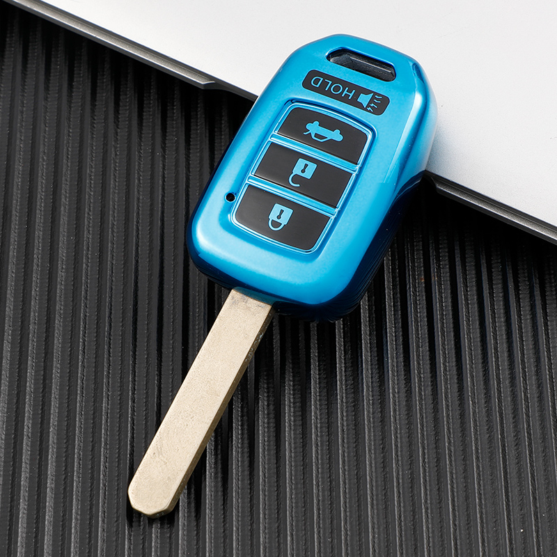 For Honda CRV Jazz HR-V HRV Accord CIVIC 4Buttons TPU Car Key Cover Case Shell Fob Holder Protector Accessories d1992